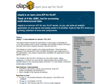 Tablet Screenshot of olap4j.org